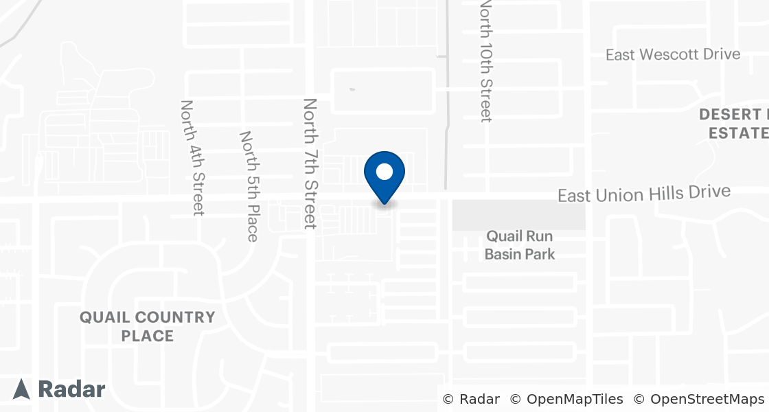 Map of Dairy Queen Location:: 761 E Union Hills Dr, Phoenix, AZ, 85024-2903